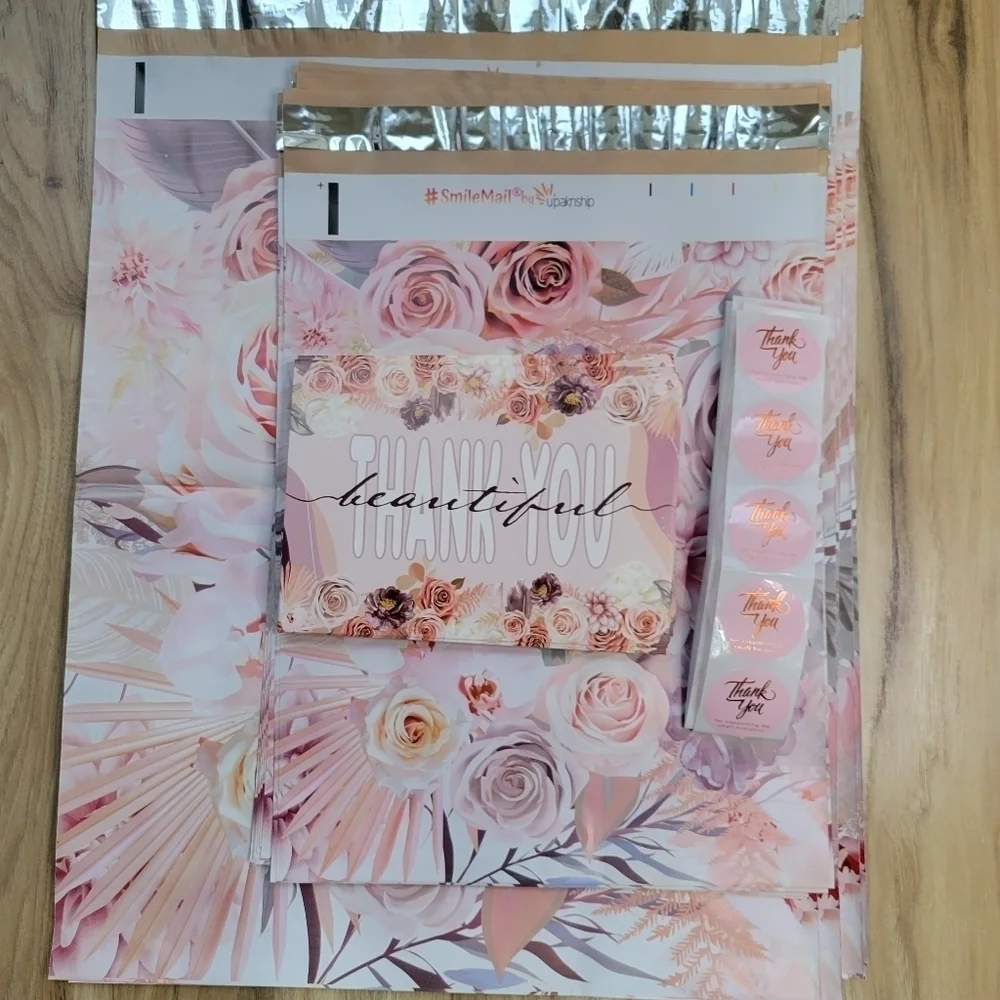 30 BOHO FLORAL THEMED POLYMAILER BUNDLE•30 PACK - Picture 6 of 9